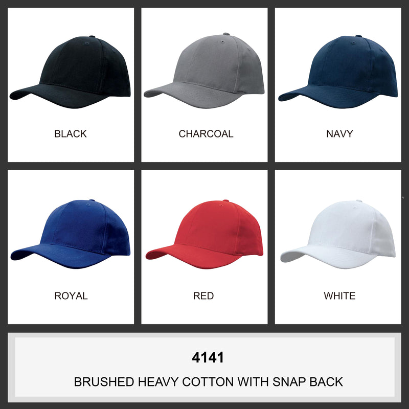 Brushed Heavy Cotton With Snap Back