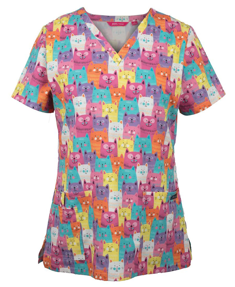 Scrub Top Printed Ladies