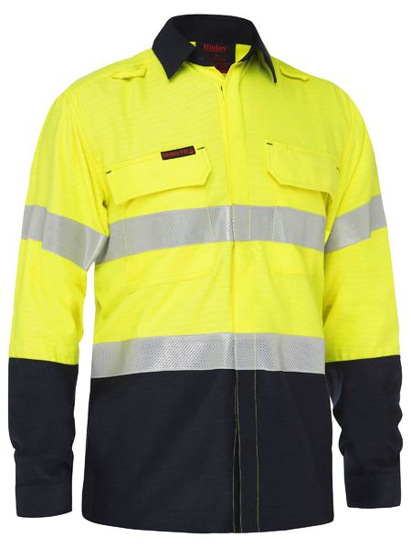 Apex 185 Taped Hi Vis FR Ripstop Vented Shirt Mens