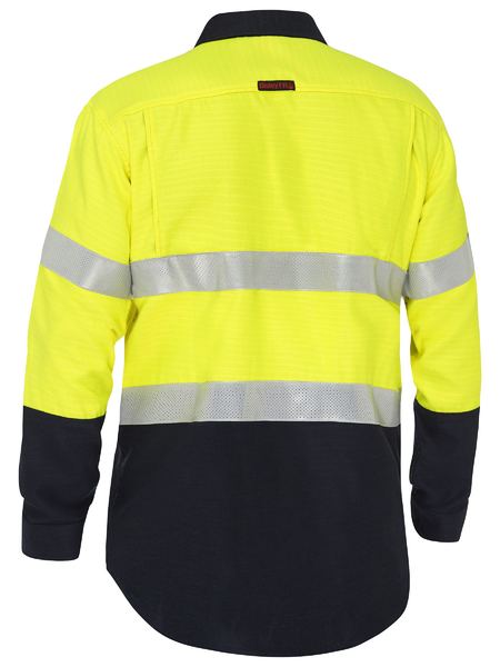 Apex 185 Taped Hi Vis FR Ripstop Vented Shirt Mens