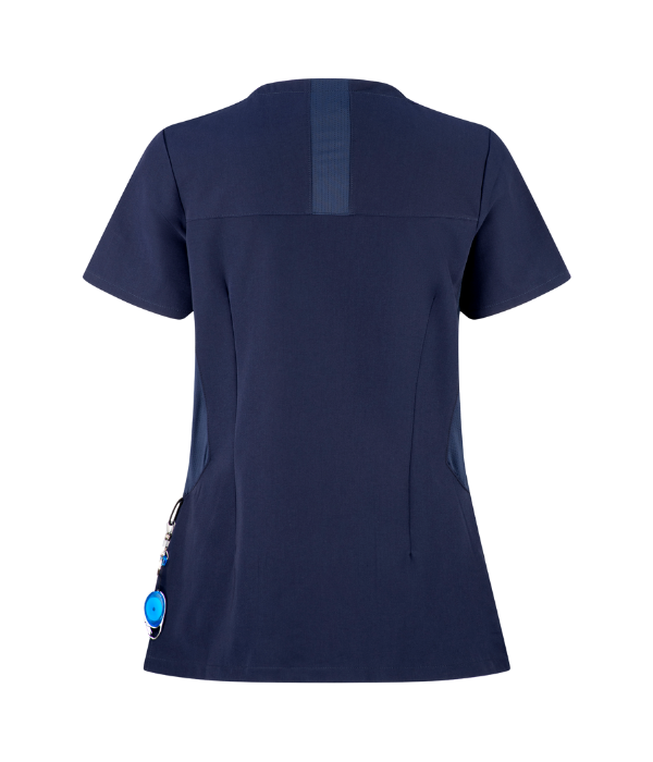 Lee St John LSJ-554 Acti-Vent Scrub Top Ladies Rear