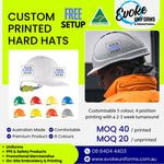 * GTE1 Essential Type 1 ABS Vented Hard Hat with Ratchet Harness - 20 PACK - INCLUDING LOGO PRINTING