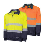 BOOL BW2350T1 PPE2 Two Tone FR Water Repellent Fleece Jumper with Segmented FR Reflective Tape