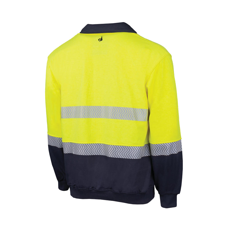 BOOL BW2350T1 PPE2 Two Tone FR Water Repellent Fleece Jumper with Segmented FR Reflective Tape