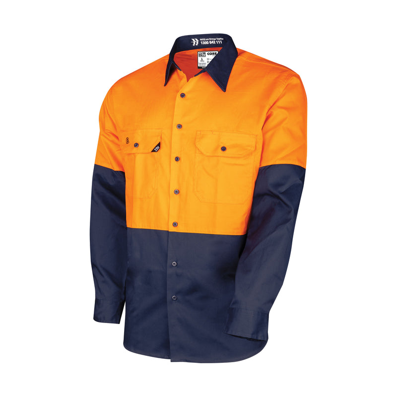 Tru Workwear CS2000 Lightweight Vented Hi-Vis Drill Shirt