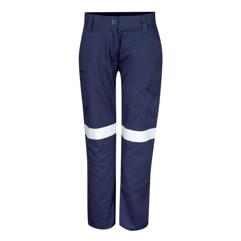 Tru Workwear CTW1080T3 Midweight Drill Trouser With Reflective Tape Ladies