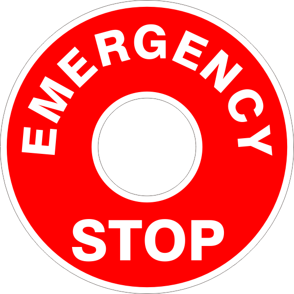 Emergency Stop (5 PACK)