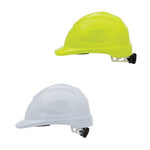 V9 Unvented Polycarbonate Type 2 Hard Hat with Ratchet Harness