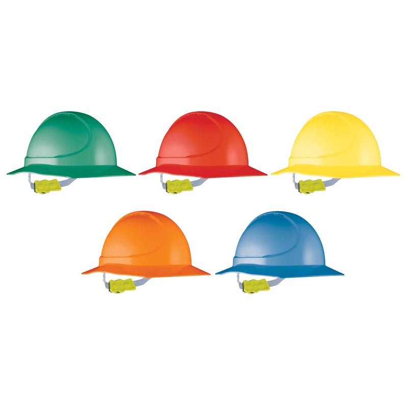 GT12 Type 1 ABS Non-Vented Broad Brim Hard Hat with Ratchet Harness - Mixed Kit - 10 PACK