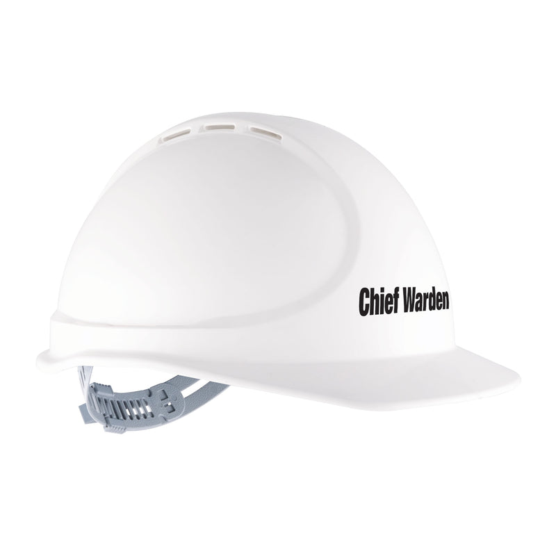 GTE3 Chief Warden Essential Type 1 ABS Vented Hard Hat with Slide Lock Harness