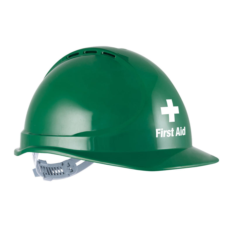 GTE3 First Aid Essential Type 1 ABS Vented Hard Hat with Slide Lock Harness