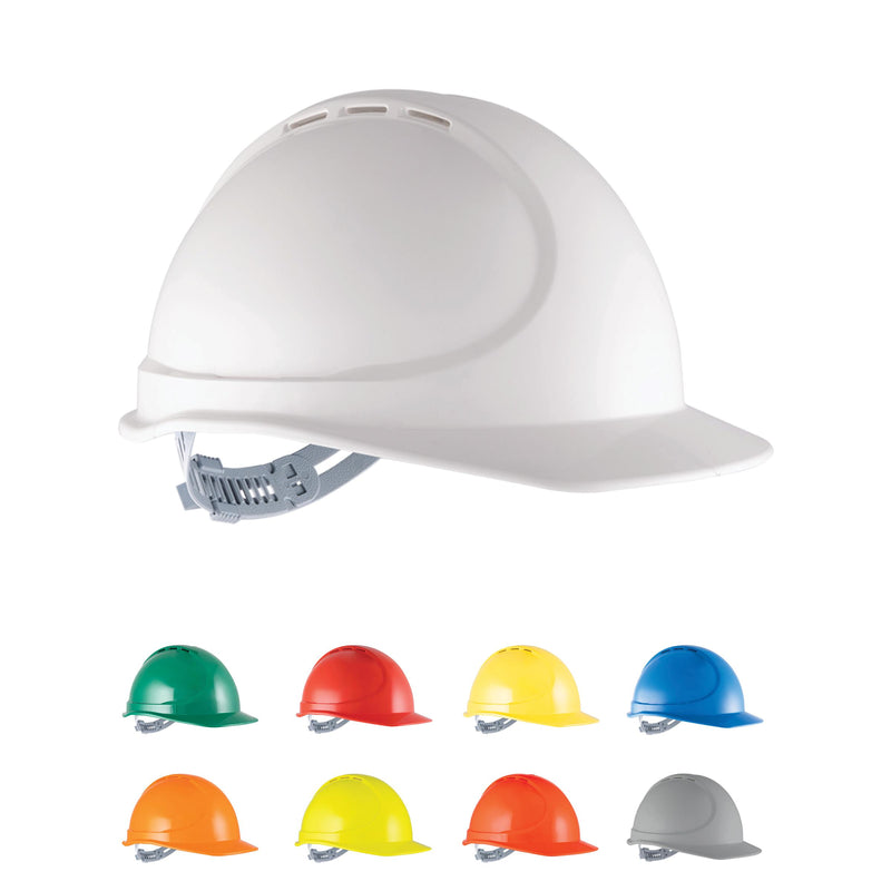 GTE8 Essential Type 1 ABS Non-Vented Miners Hard Hat with Ratchet Harness - 20 PACK