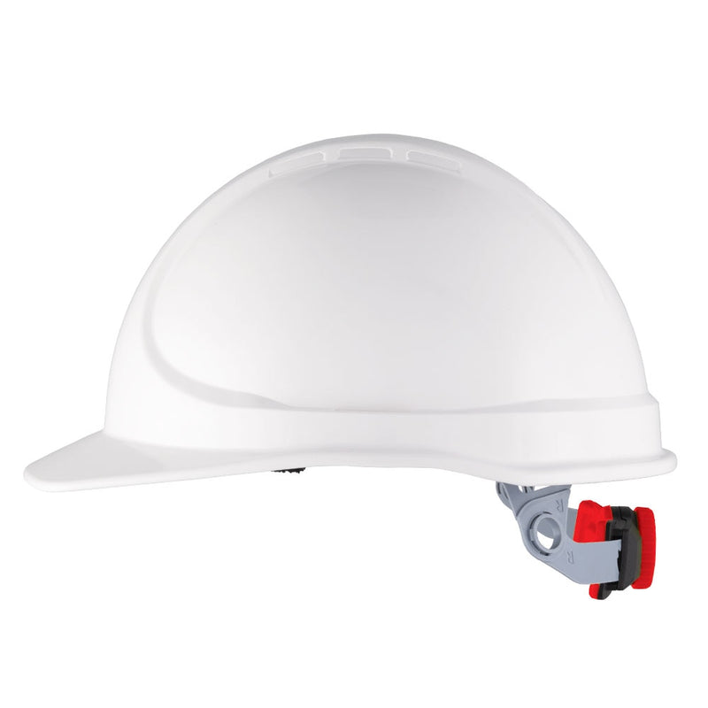 The Mate Essential Type 1 ABS Non-Vented Hard Hat with Ratchet Harness