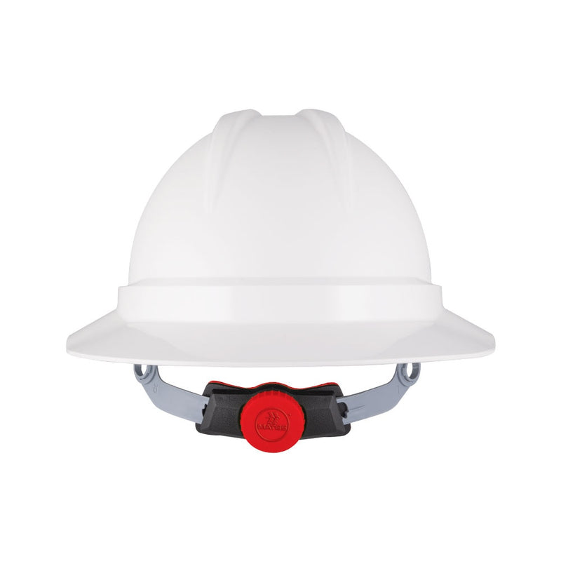 The Mate Type 1 ABS Vented Broad Brim Hard Hat with Ratchet Harness - 10 PACK