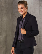 Stretch One Button Cropped Jacket Ladies