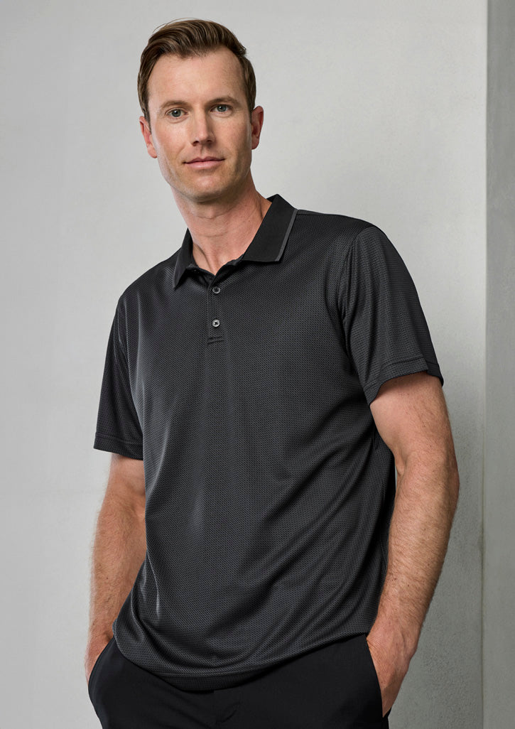 BIZ P412MS Echo Short Sleeve Polo model black graphite