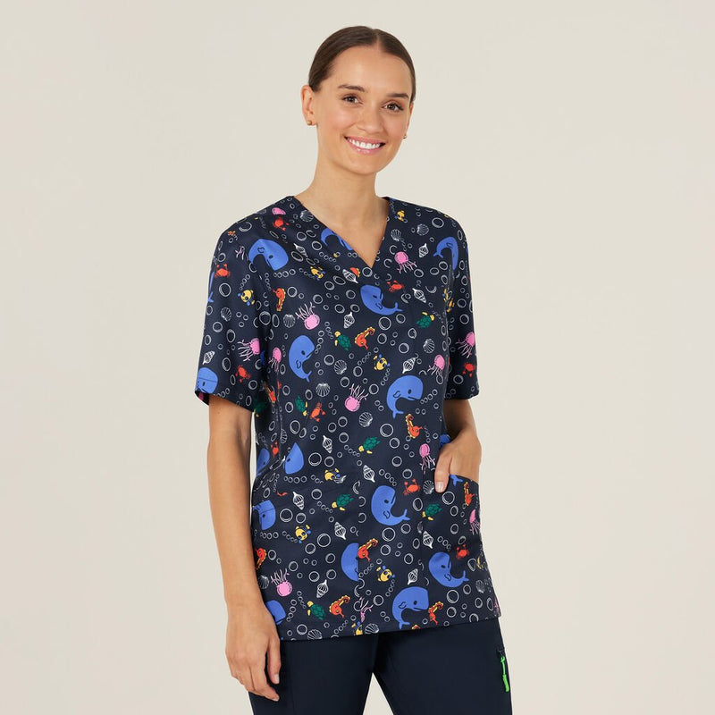 Scrub Top Printed Unisex - Under The Sea