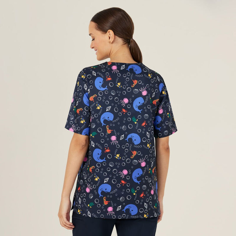 Scrub Top Printed Unisex - Under The Sea