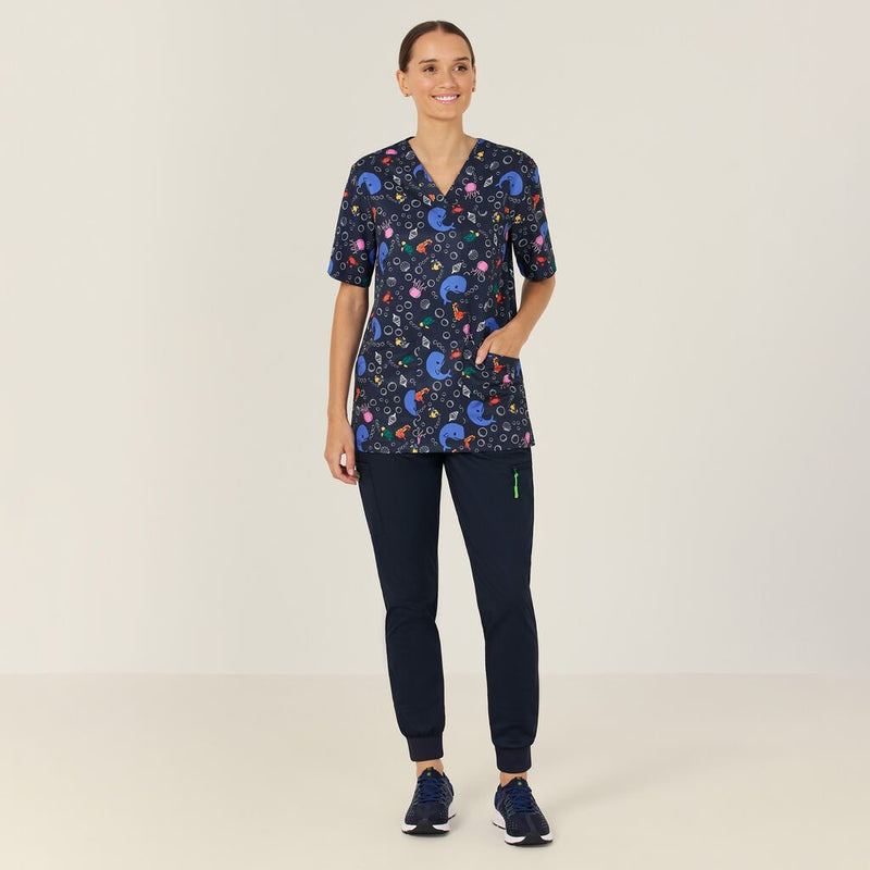 Scrub Top Printed Unisex - Under The Sea