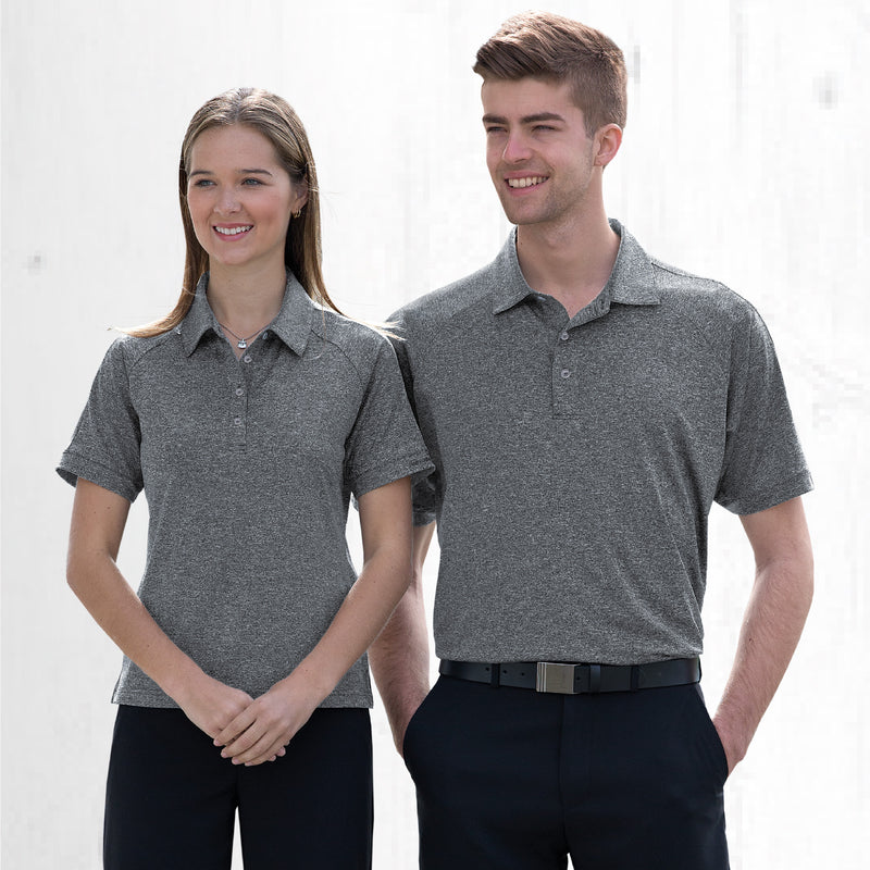 Gear For Life DGMLP Dri Gear Melange Polo Mens