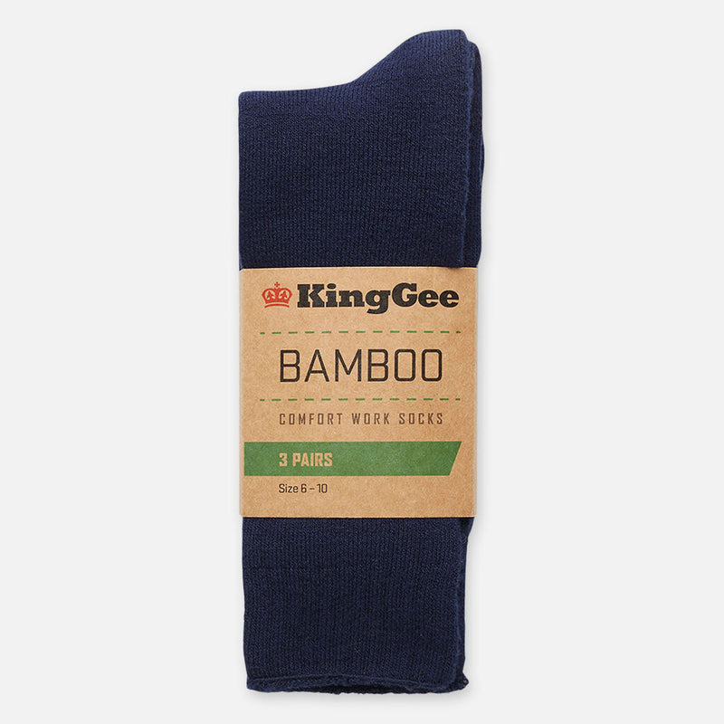 King Gee Bamboo Socks Mens - 3 Pack