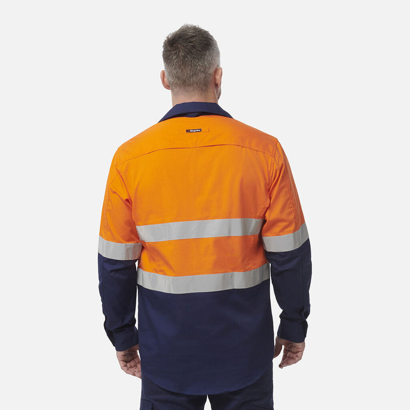 WORKCOOL 2 HI-VIS REFLECTIVE CLOSED FRONT SHIRT MENS